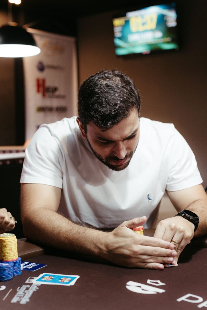 poker player at casino